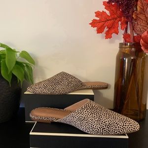 Madewell Remi Mule Calf hair Size 7.5 in Dried Flax Multi NEW WITH TAGS!